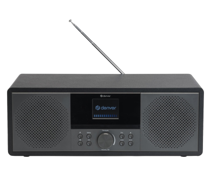 Mikro i mini wieża Denver Wieża stereo Denver MIR-270B z radiem internetowym czarna
